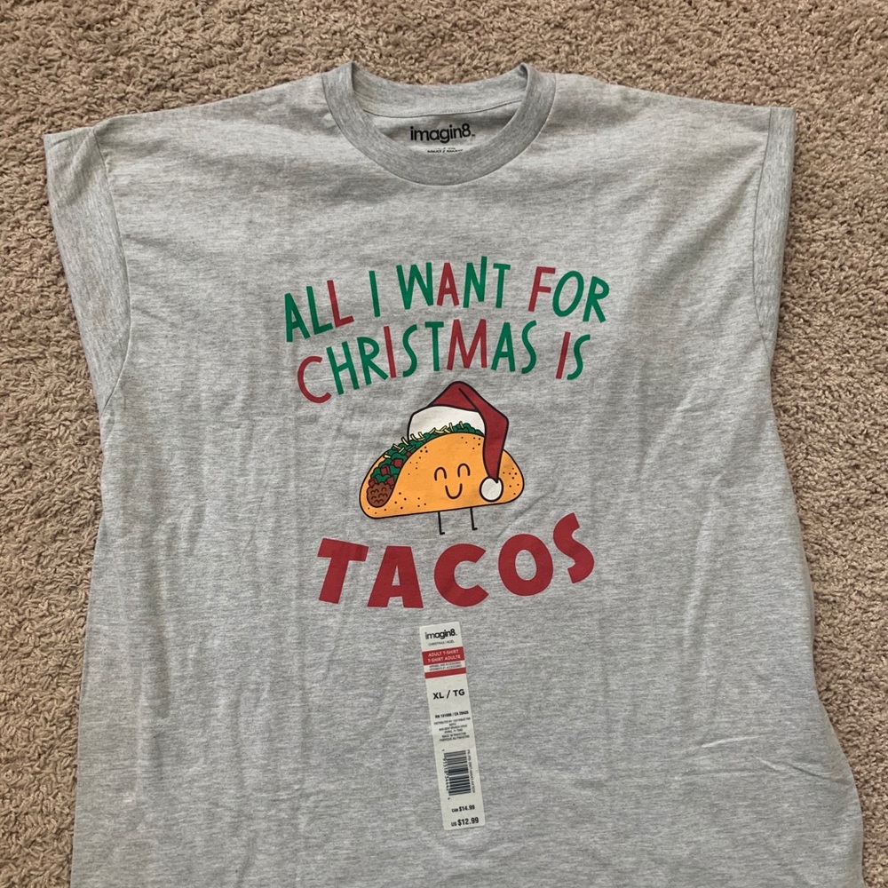 All I Want For Christmas is Tacos tshirt